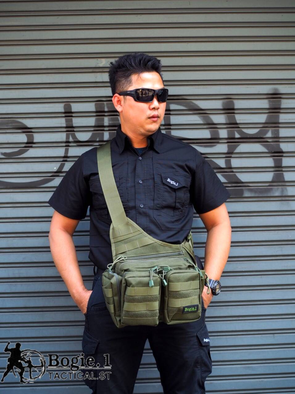 กระเป๋าสะพายไหล่ กป.หน้า 2 ใบ ผ้า Cordura