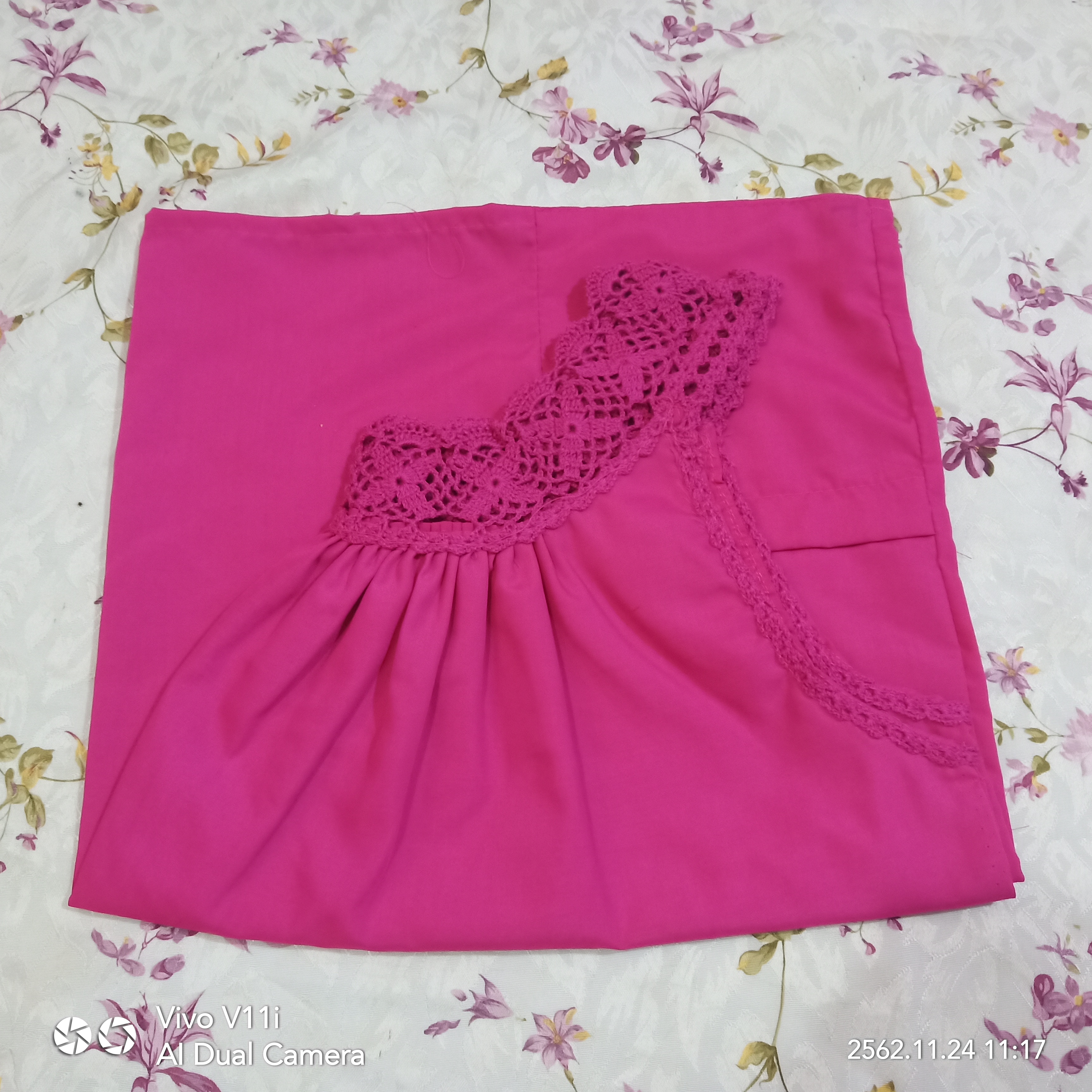 เสื้อคอกระเช้า-โครเชต์ใหญ่ L