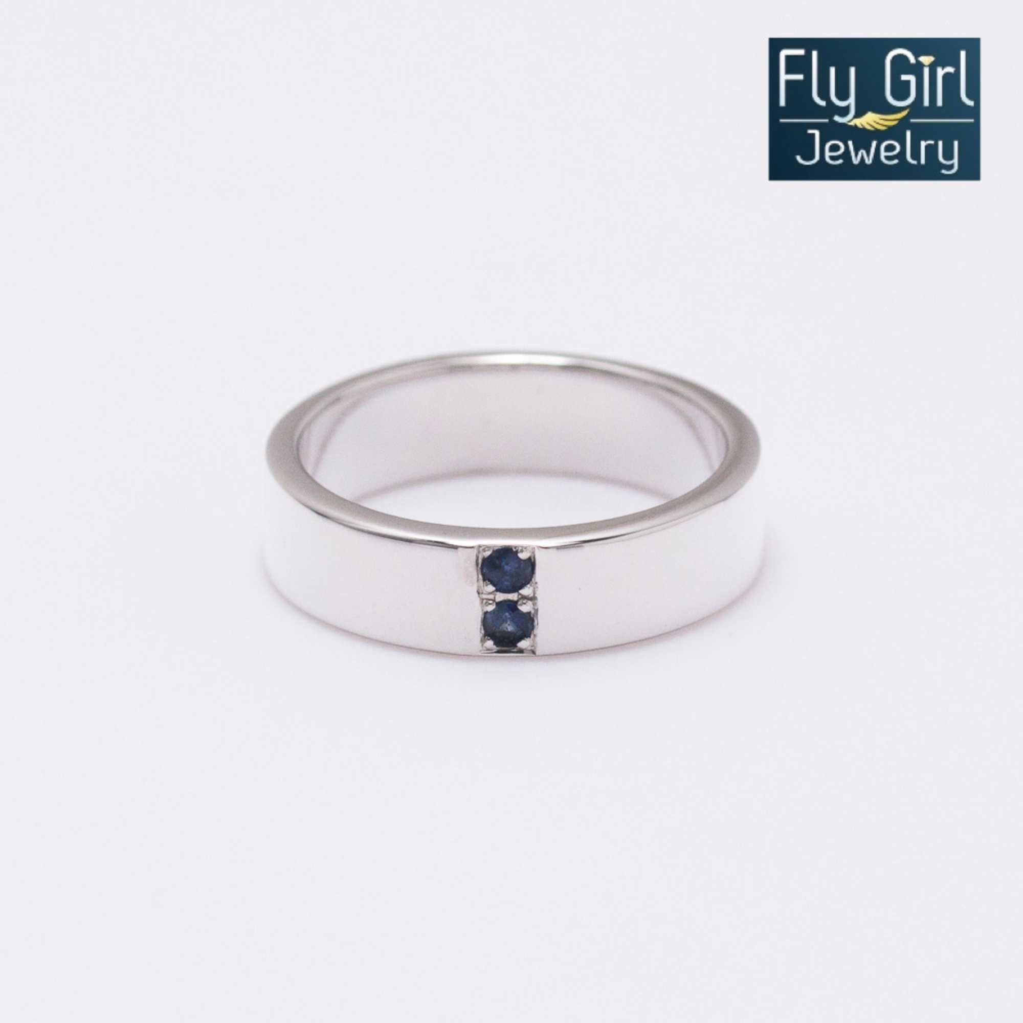 แหวนราศีกันต์ เงินแท้ พลอยไพลินแท้ แบบเรียบหรูดูดี ใส่ได้ทั้งหญิงและชาย