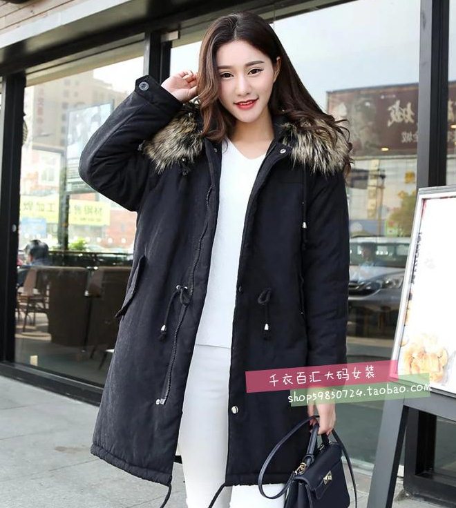 PreOrderคนอ้วน - เสื้อกันหนาว ไซส์ใหญ่ ผ้าฝ้ายโพลิเอสเตอร์ ข้างในหนังสัตว์ มี Hood+เฟอร์ สี : เทา / ดำ / เขียว