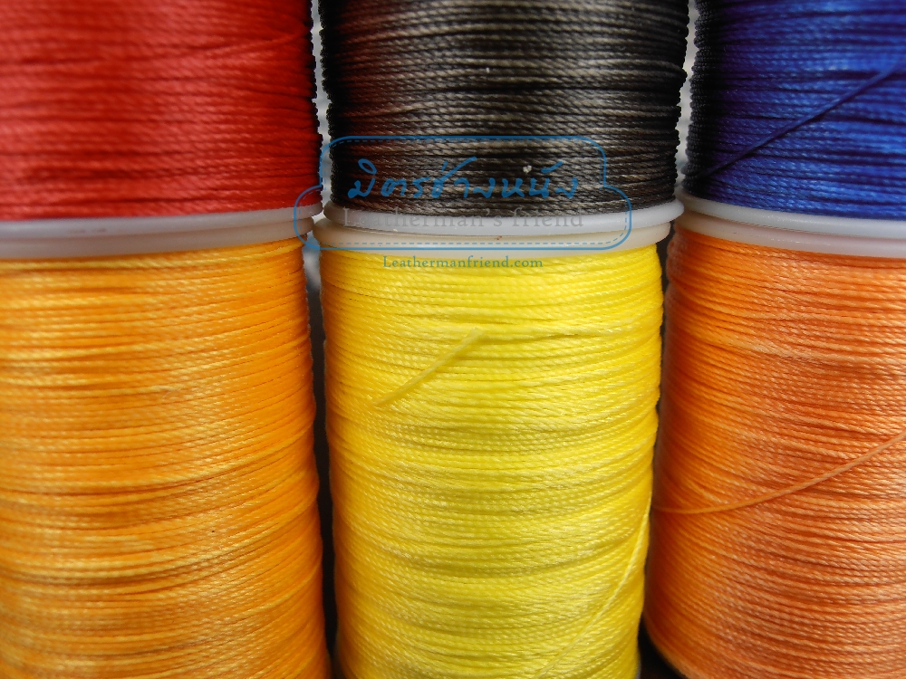 ด้ายเทียนนอก แบบเกลียวถักกลม 0.45 มิล แบบสีๆ F11-F16