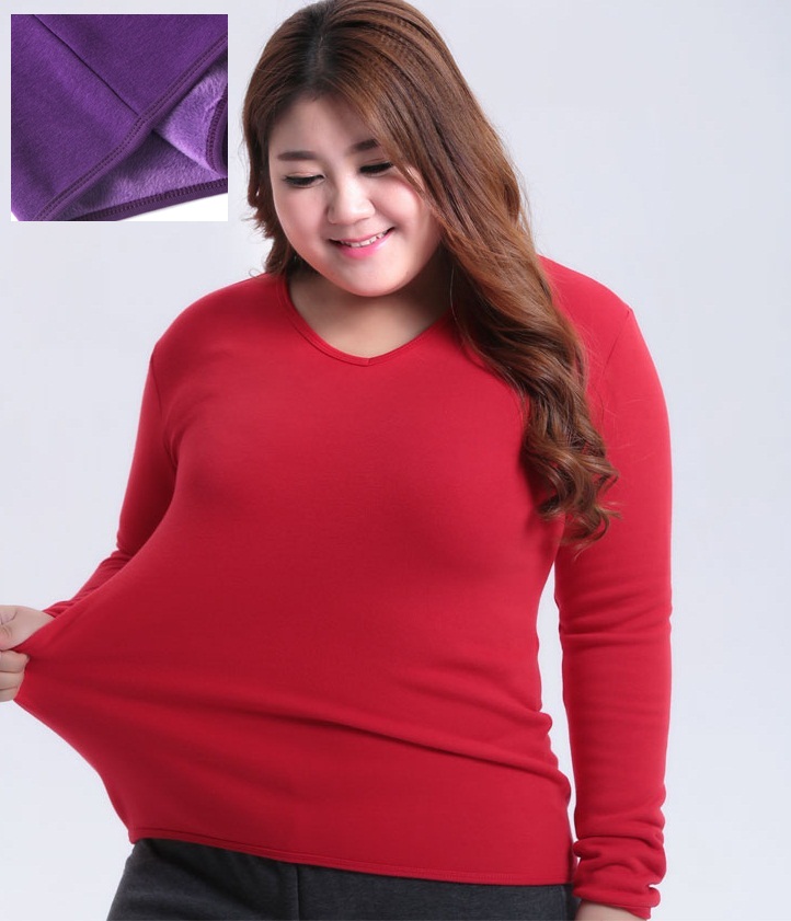 CS00091 พรีออเดอร์ ไม่พร้อมส่ง เสื้อกันหนาว บุกำมะหยี่ด้านใน อุ่นๆ ใครยังหาฮีตเทคไซส์ใหญ่ไม่ได้ มาจ้า คอวี / คอกลม