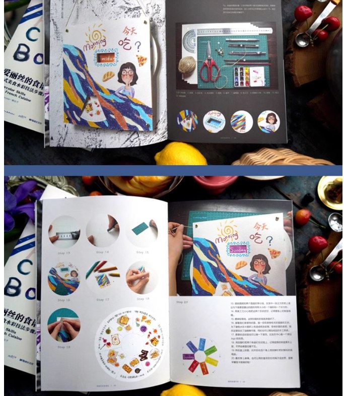 Alice's Cookbook มาวาดอาหารฝรั่งเศษด้วยสีน้ำสุดสวยกันเถอะ!