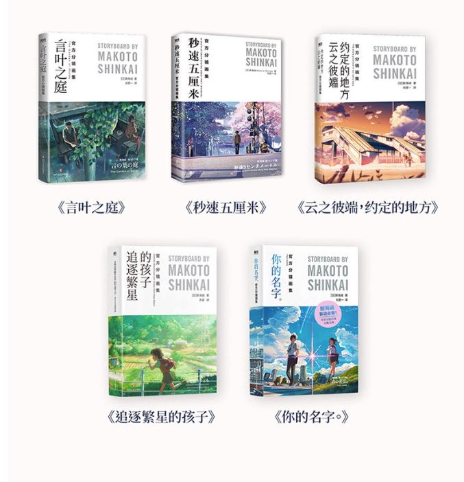 Makoto Shinkai Storyboard Collection Vol. 1-5