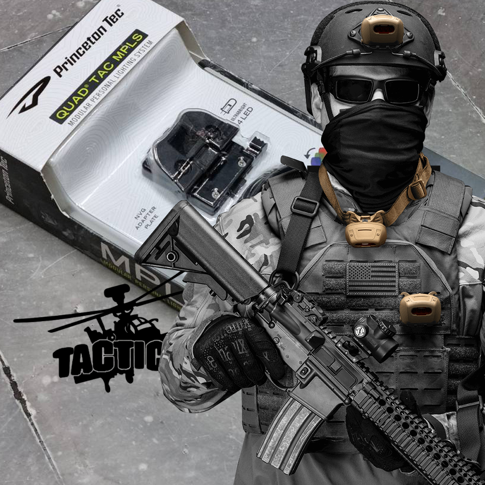 ไฟฉายคาดหัว/ติดหมวก/ติดเสื้อ Princeton Tec รุ่น Quad Tactical MPLS