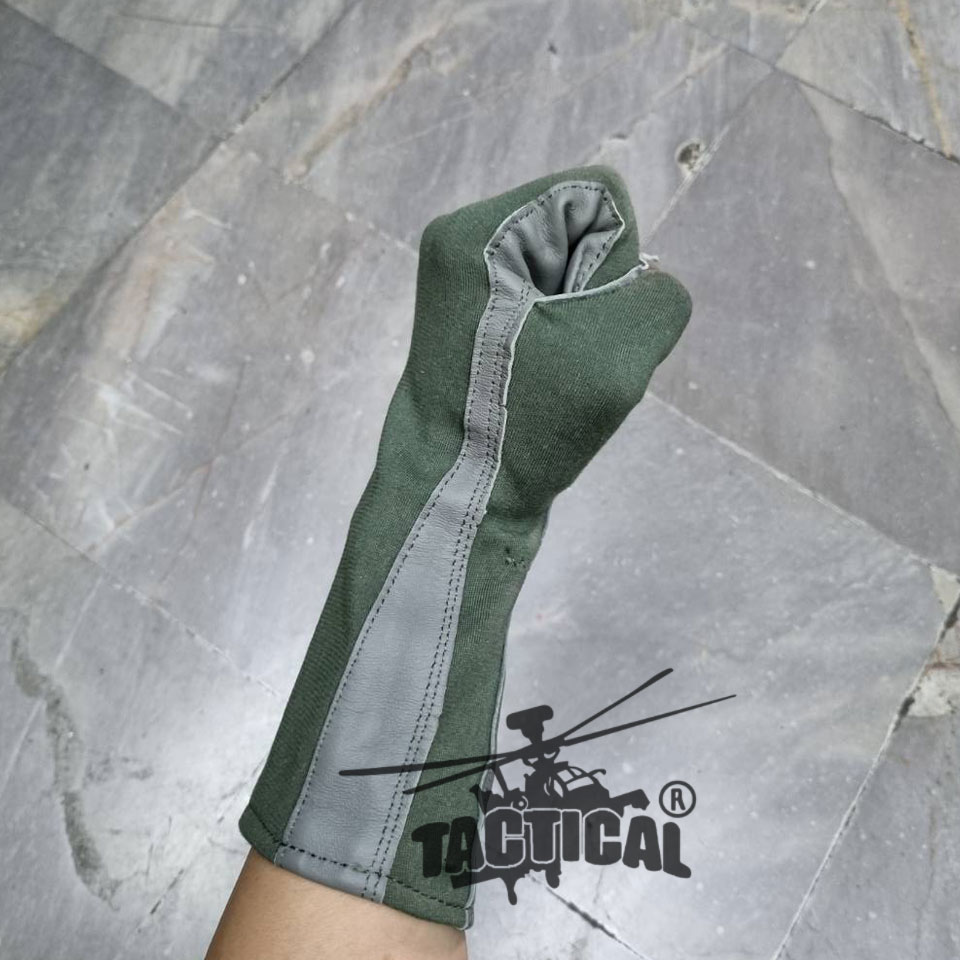 ถุงมือนักบิน ผ้า Nomex