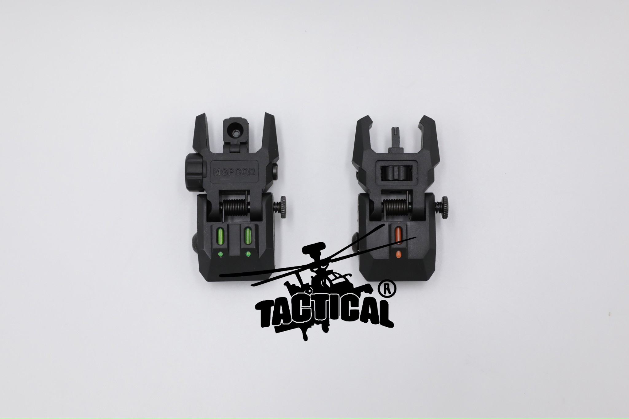 ศูนย์หน้า-หลังพับได้ พลาสติก ยี่ห้อ MGPCQB รุ่น Armor Gen 2 เรืองแสง
