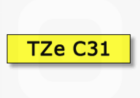 เทปพิมพ์อักษร TZE-C31