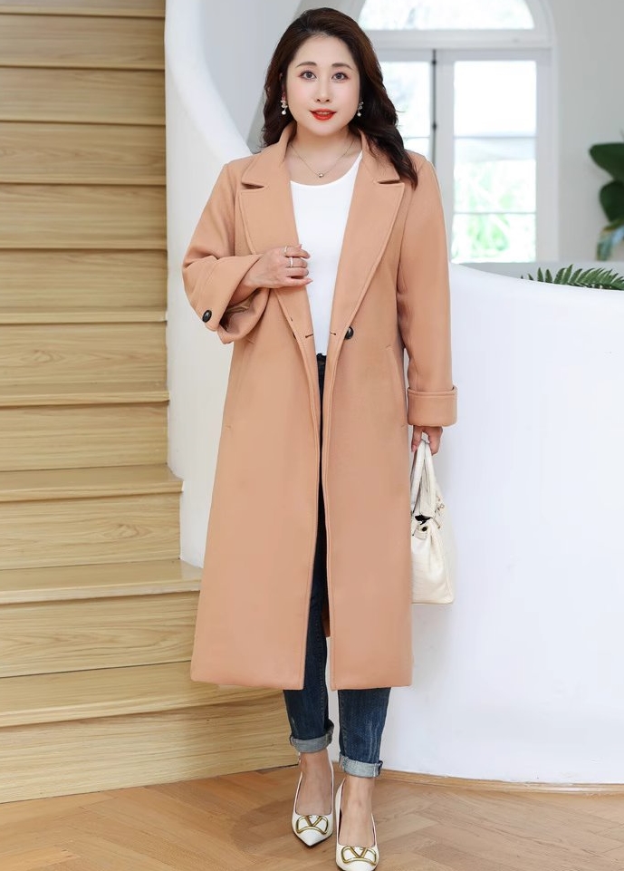 2324-0075 โค้ทวูลไซส์ใหญ่ๆ จ้า จะผูกสายหรือจะติดกระดุมก็ได้