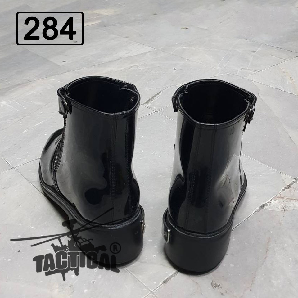 รองเท้าฮาฟสั้น หนังแก้ว 284 ซิปคู่