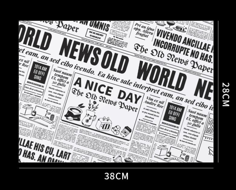 กระดาษไขรองอาหาร (Greaseproof paper) เคลือบกันน้ำ-น้ำมัน ขนาด 28x38 ซม.