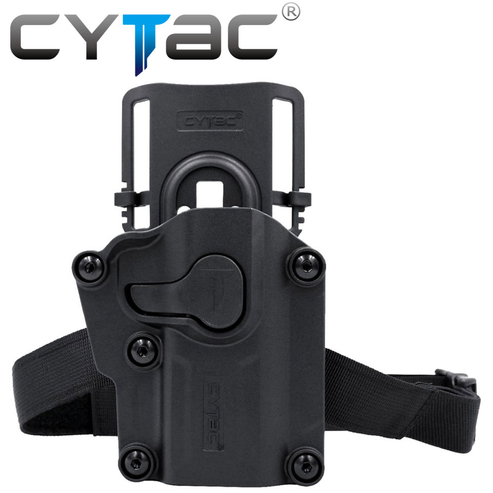 (งานแท้) ซองปืน Mega-Fit + เพลทลดต่ำ + รัดขา ยี่ห้อ Cytac