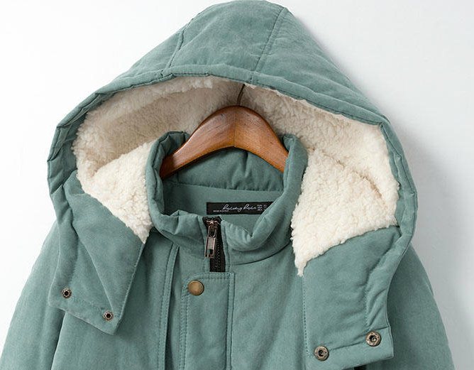 PreOrderคนอ้วน - เสื้อกันหนาวแฟชั่น ไซส์ใหญ่ ผ้าฝ้ายโพลิเอสเตอร์ ข้างในหนังสัตว์ มี Hood สี : เขียว / ดำ