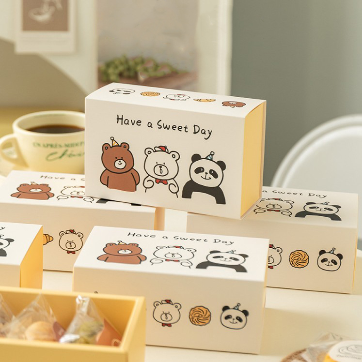 กล่องใส่ขนม-คุกกี้ แพ็ค 10 ชิ้น