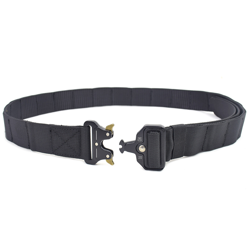 เข็มขัดยุทธวิธี หัว Cobra ผ้า 2 ชั้น ไม่มีห่วง (B012)