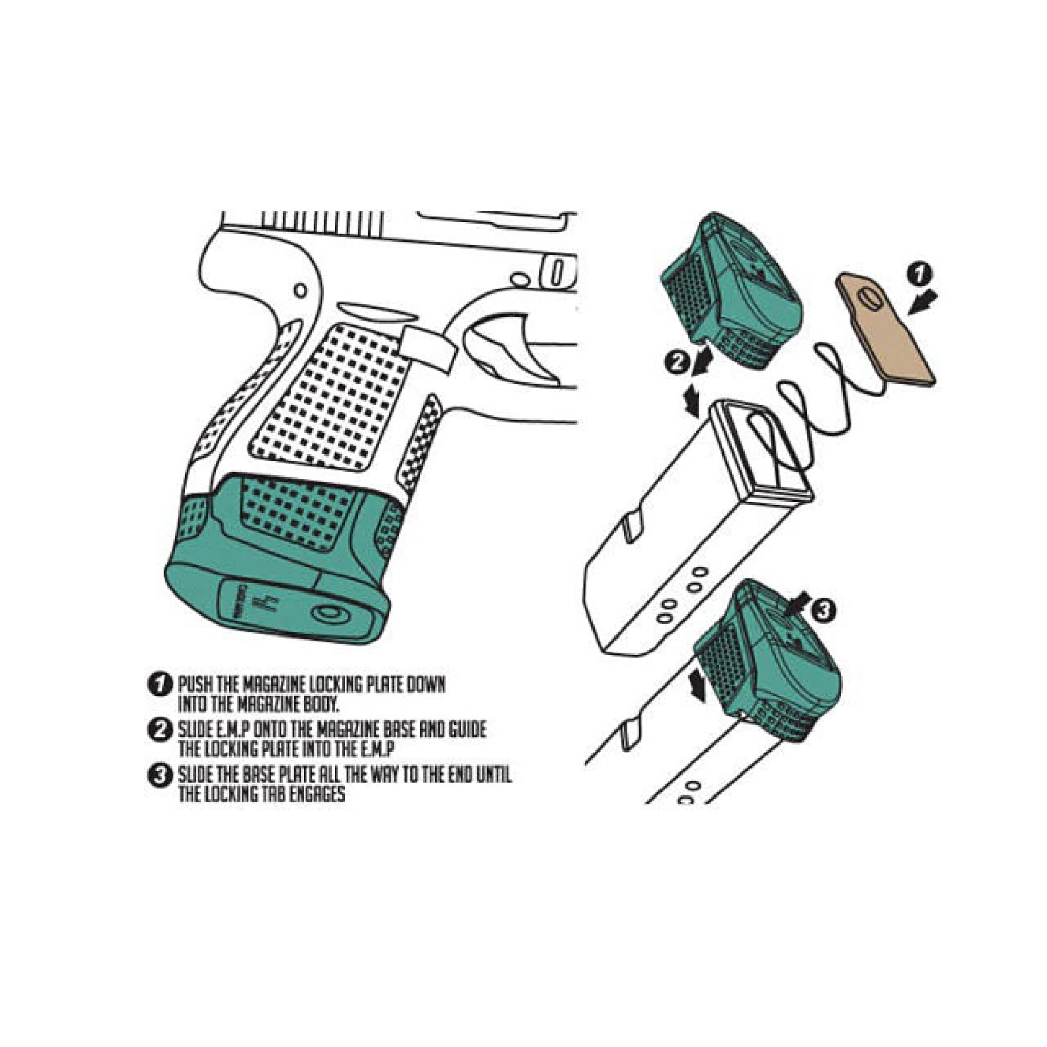 ส้นแม็ก +2 รุ่น Glock 43