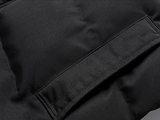 M2324-0012 โค้ทยาวผู้ชาย ขนเป็ด มีHood เฟอร์ ถอดได้ ราคาดี