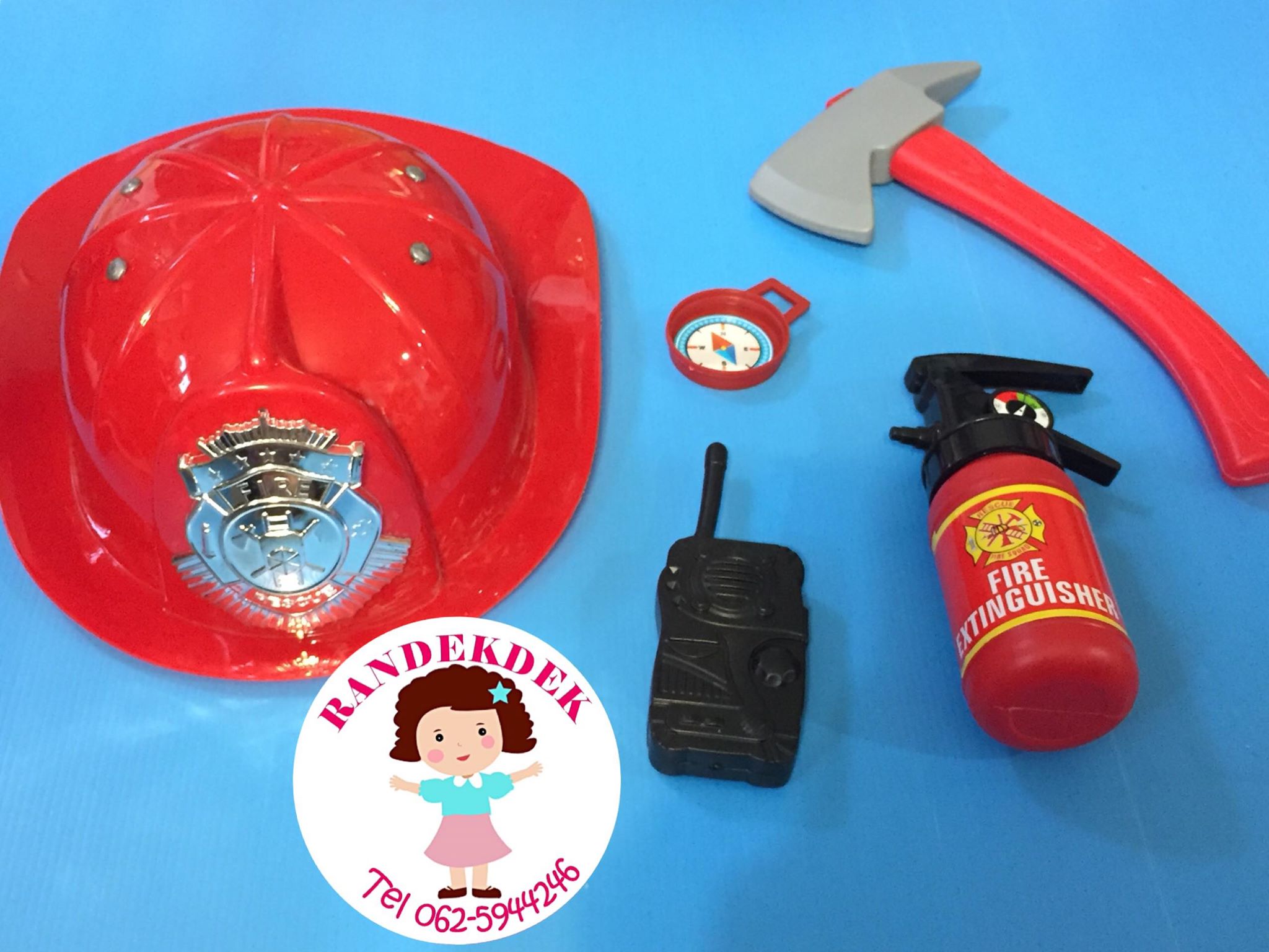 ชุดนักดับเพลิง ชุดแฟนซีอาชีพนักดับเพลิงสำหรับเด็ก พร้อมอุปกรณ์ครบเซต
