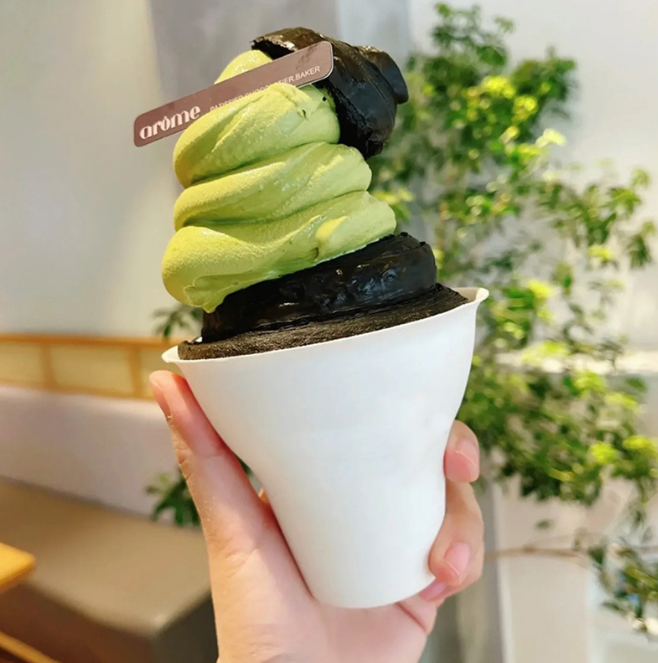 ถ้วยไอศครีม ของหวาน ขนาด 160-300 ml. ย่อยสลายได้ในธรรมชาติ (Biodegradable) แพ็ค 50 ชิ้น