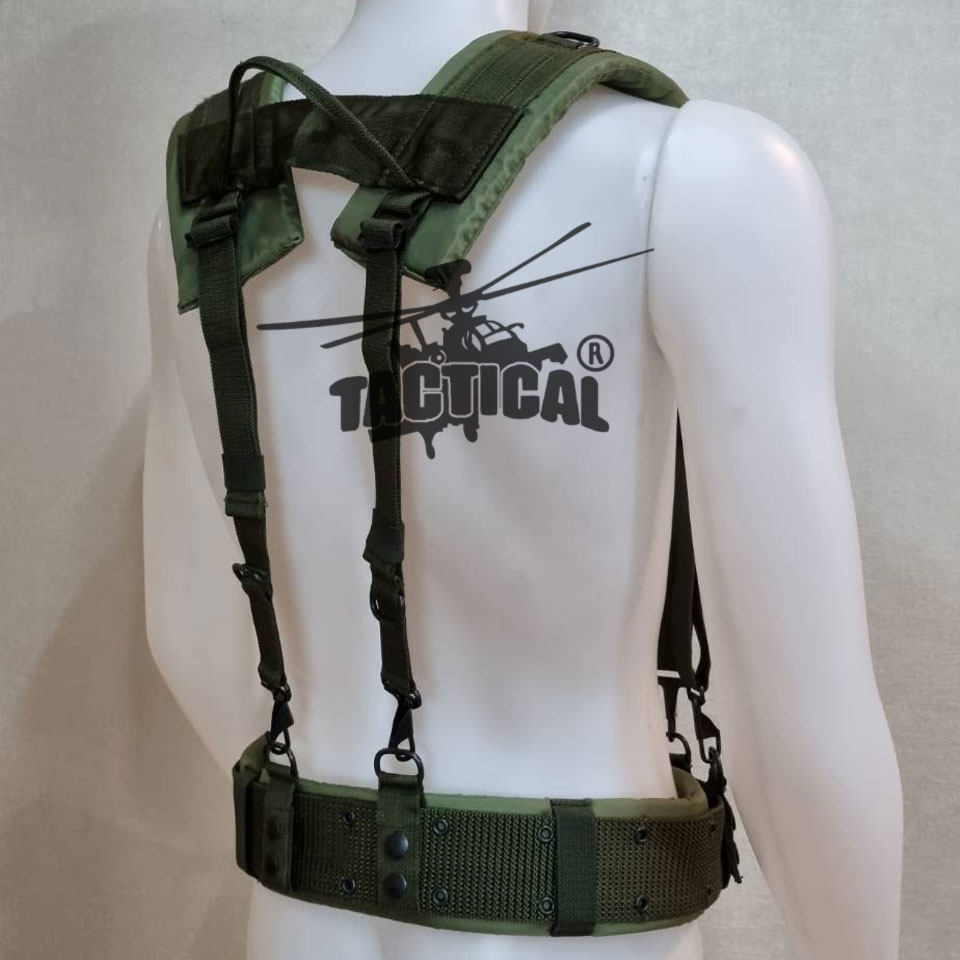 ชุดเข็มขัด + สายโยงบ่า แบบใหม่ (เหล็ก/ทองเหลือง) มีแยกขายเป็นชิ้น