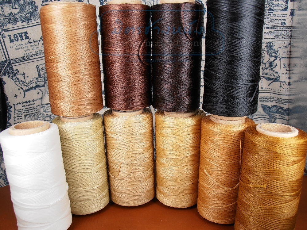 ด้ายเทียนนอก เบอร์ 210D ถักแบน กว้าง 1.1 มิล