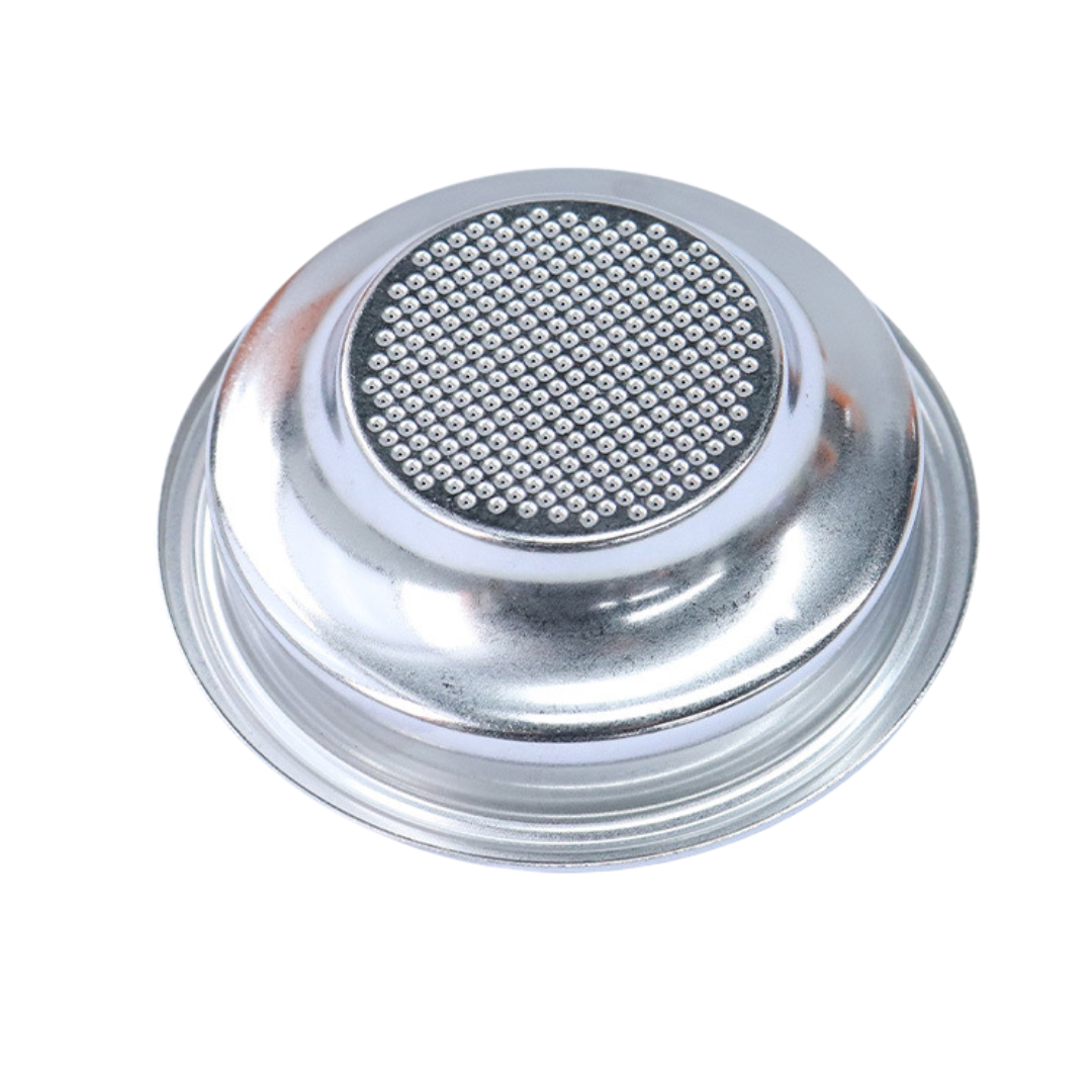 อะไหล่ตะแกรงชงกาแฟ 1 ช็อต สแตนเลส 58 มม. ไม่มีร่องล็อคลวด รหัส 2951