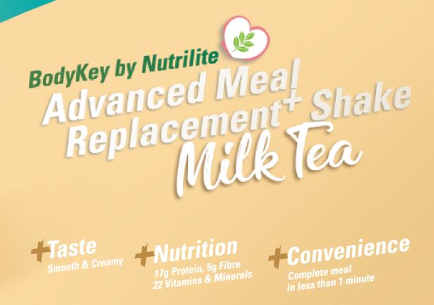 BodyKey by Nutrilite Meal Replacement Shake ( Milk Tea ) บอดี้คีย์ รสชานม อาหารเสริมลดน้ำหนัก ด้วยวิธีทดแทนมื้ออาหาร