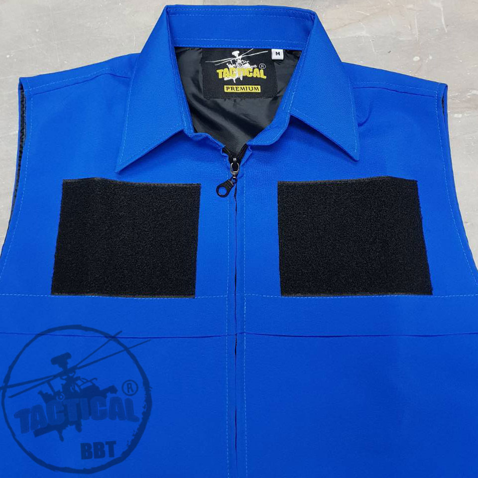 เสื้อกั๊กคอปก กรมการปกครอง น้ำเงินฟ้า ยี่ห้อ TACTICAL