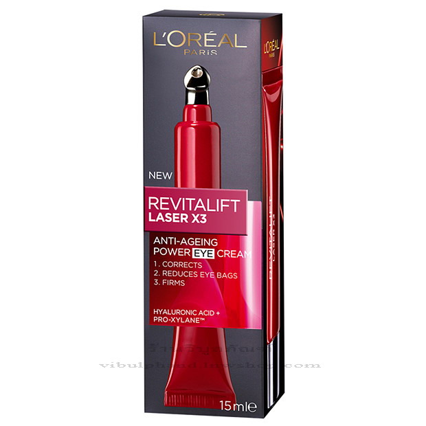 Loreal Revitalift Laser X3 Eye Cream 15ml. ครีมบำรุงรอบดวงตา