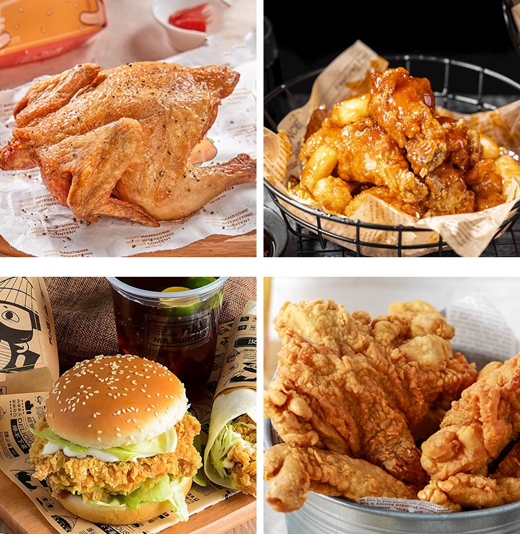 กระดาษไขรองอาหาร (Greaseproof paper) เคลือบกันน้ำ-น้ำมัน แพ็ค 200 ชิ้น