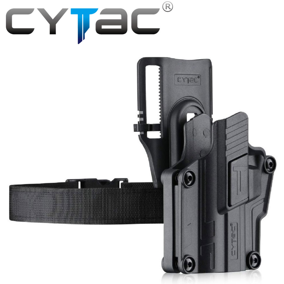 (งานแท้) ซองปืน Mega-Fit (Gen 2) + เพลทลดต่ำ + รัดขา ยี่ห้อ Cytac