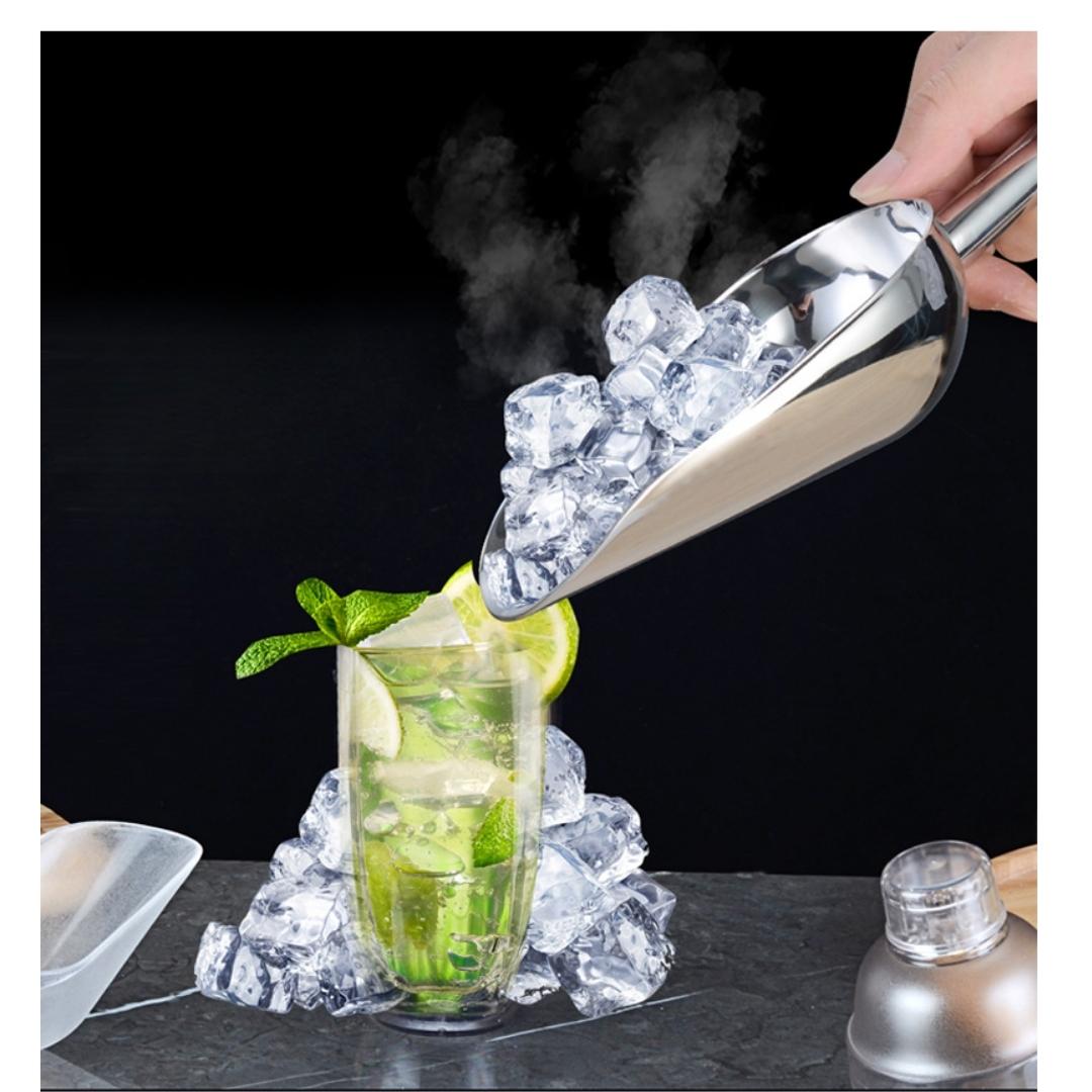 กรวยตักน้ำแข็ง กรวยตักวัตถุดิบ ที่ตักน้ำแข็งสแตนเลส 12 นิ้ว 30 CM รหัส 1613