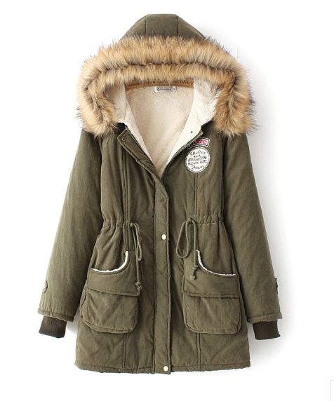 PreOrderไซส์ใหญ่ - เสื้อกันหนาวแฟชั่น ไซส์ใหญ่ Hood มีขนเฟอร์ ไม่หนามาก สี : ดำ / แดง / ส้ม / น้ำเงิน / เขียว