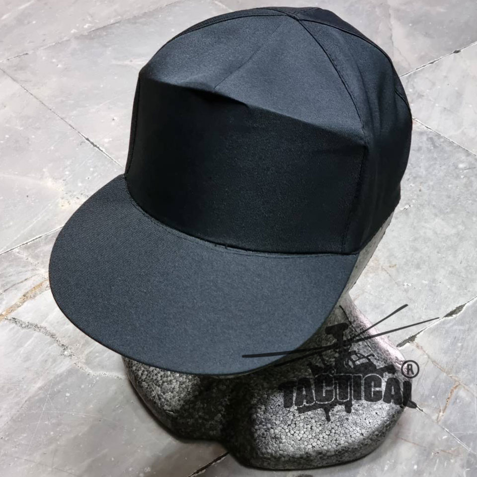 หมวกแก๊ปยางยืด ดำ/กรมท่า