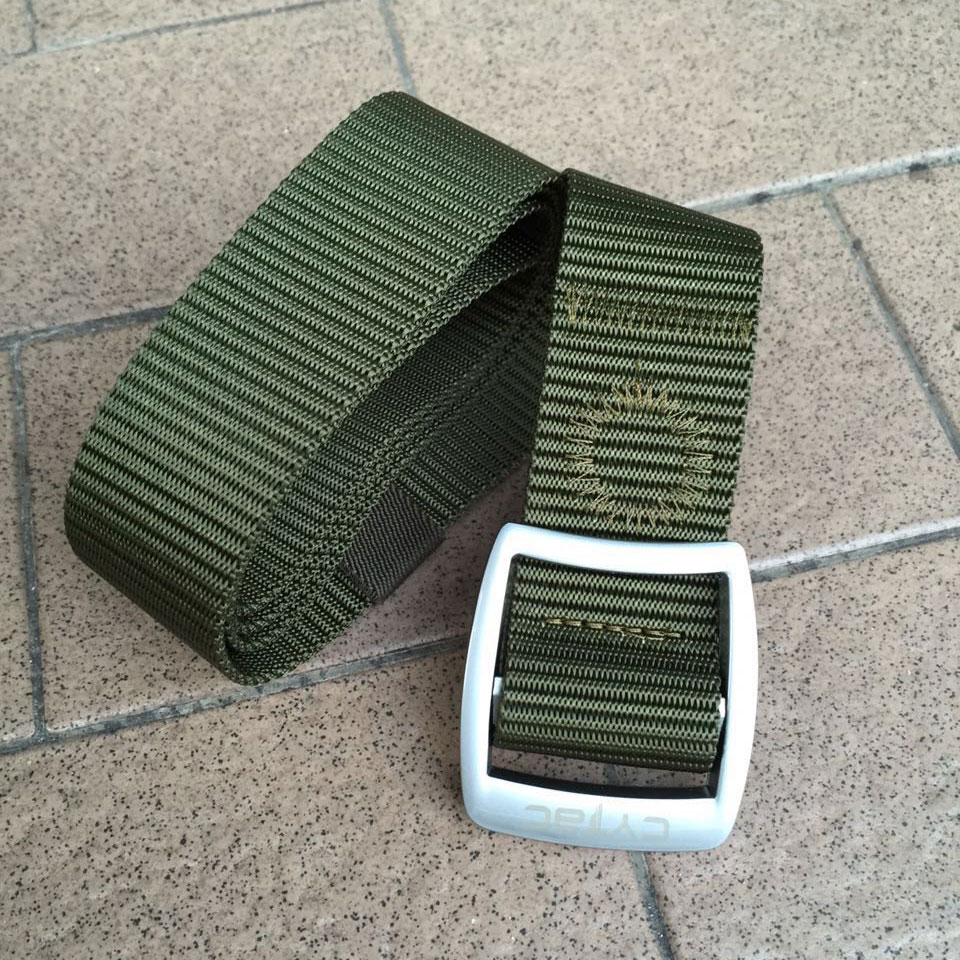 เข็มขัดไนลอน หัวเงินเงา Cytac