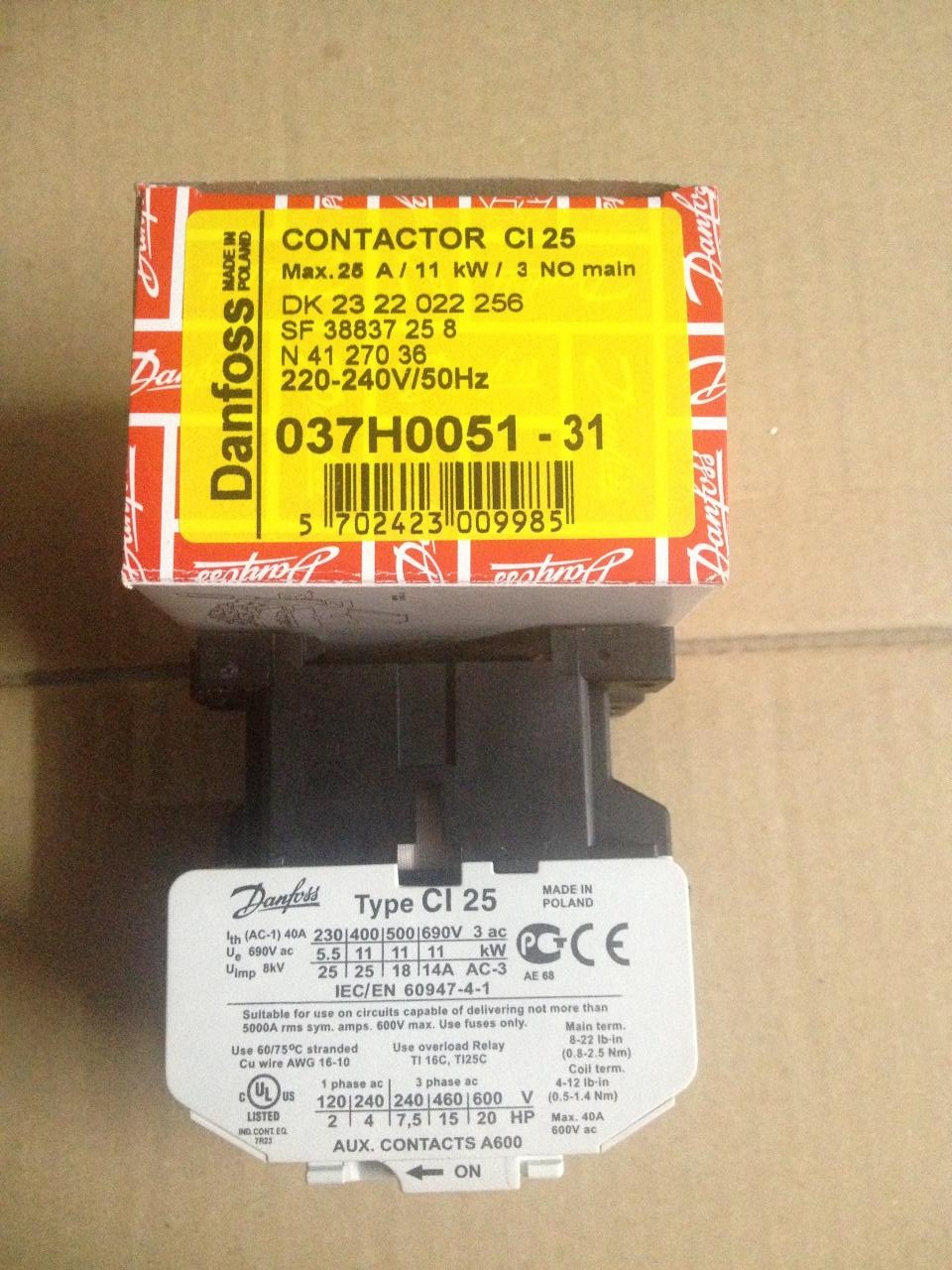 CI 25 Code037H005131