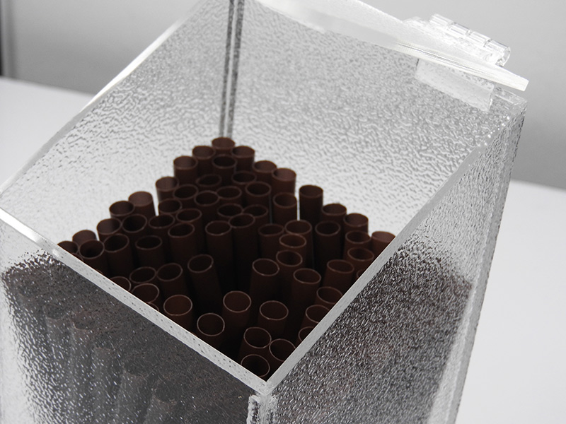 ที่ใส่หลอด อะคริลิค ทรงสูงใส 1610-544