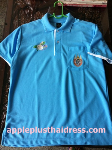 MD01 เสื้อเชิ้ตสีฟ้า แบบผู้ชาย (ผ้าเนื้อดี)
