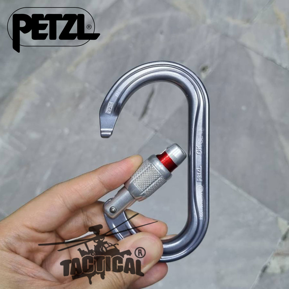 Carabiner (Petzl) OK SCREW-LOCK เงิน