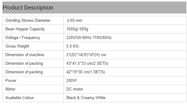เครื่องบดกาแฟ ดิจิตอล 200W. 1714-087 (สินค้ามือหนึ่งไม่มีประกัน)