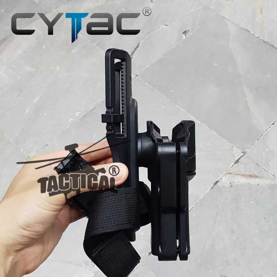 (งานแท้) ซองปืน Mega-Fit + เพลทลดต่ำ + รัดขา ยี่ห้อ Cytac