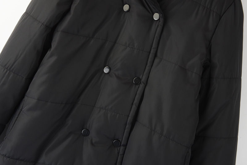 PreOrderคนอ้วน - เสื้อกันหนาวแฟชั่น ไซส์ใหญ่ คนอ้วน ผ้าฝ้ายโพลิเอสเตอร์ บุนวมหนา มีHood สีดำ