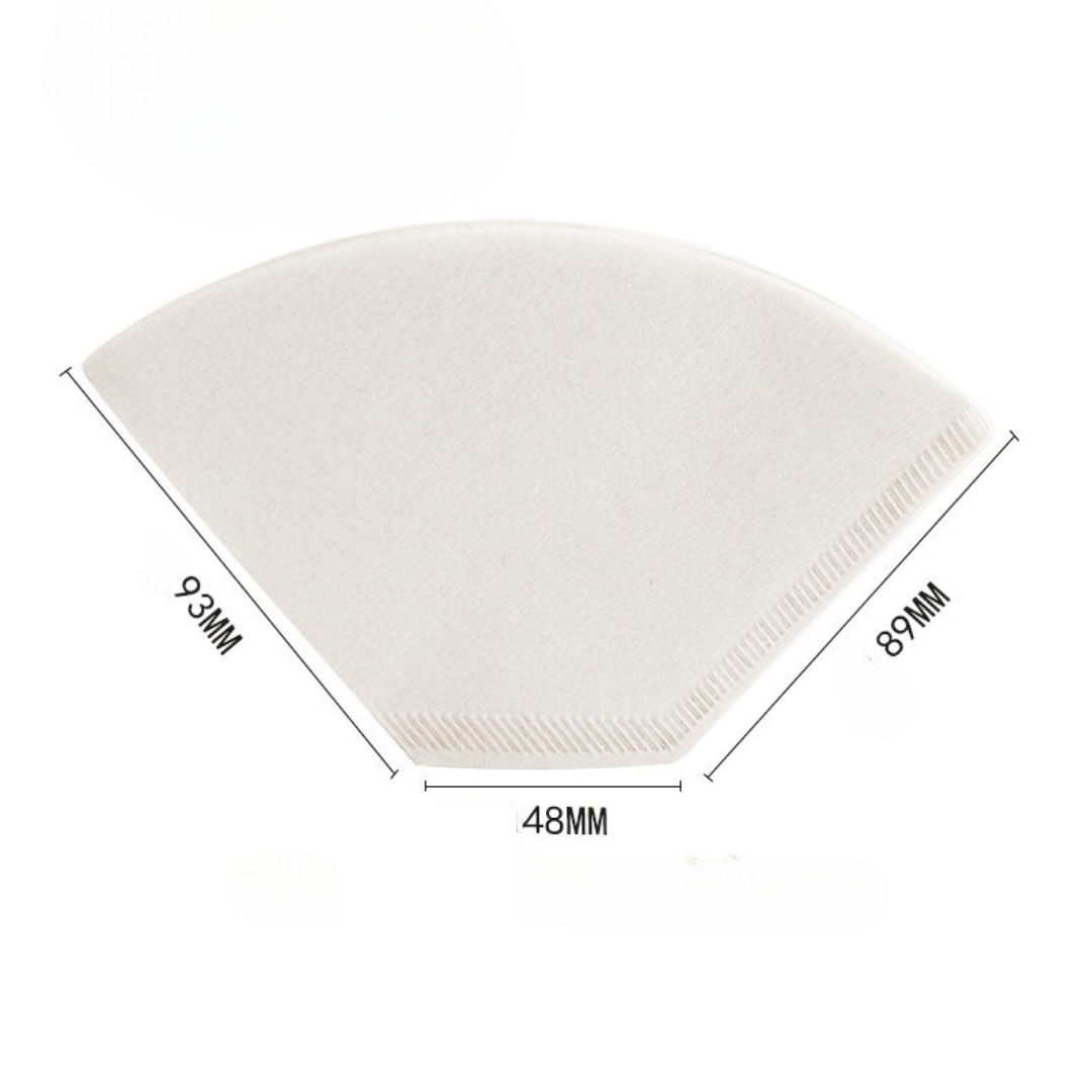 กระดาษกรองกาแฟ U102 สำหรับถ้วยกรอง 2-4 แก้ว (100 แผ่น) สีขาว รหัส 1563