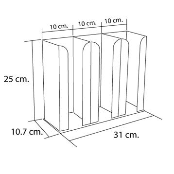 กล่องใส่แก้วเครืองดื่ม 3 ช่อง 1610-149