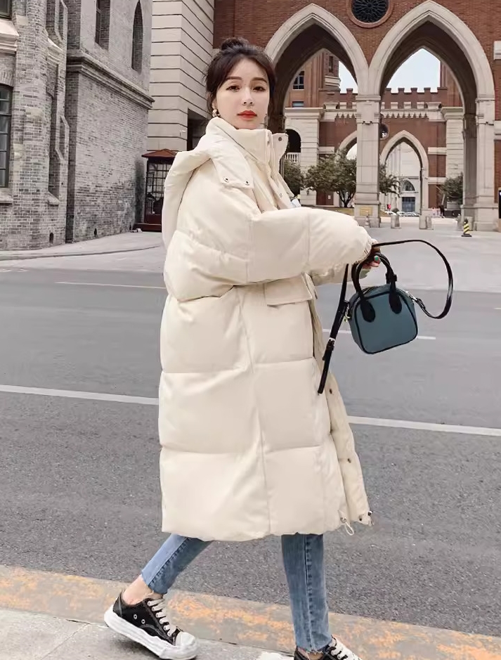 2324-0033 เสื้อแจ๊คเก็ตยาว Oversize เล็กใหญ่ใส่ได้จ้า