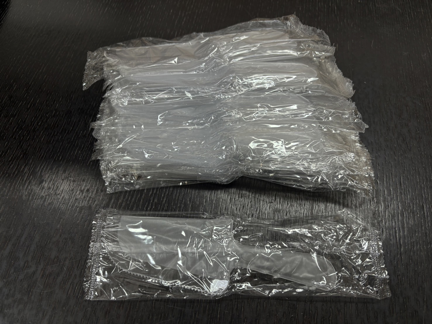 ที่ตัดเค้ก-ตักเค้ก ใส แพ็ค 50 ชิ้น (แพ็คแยกชิ้นทุกชิ้น)