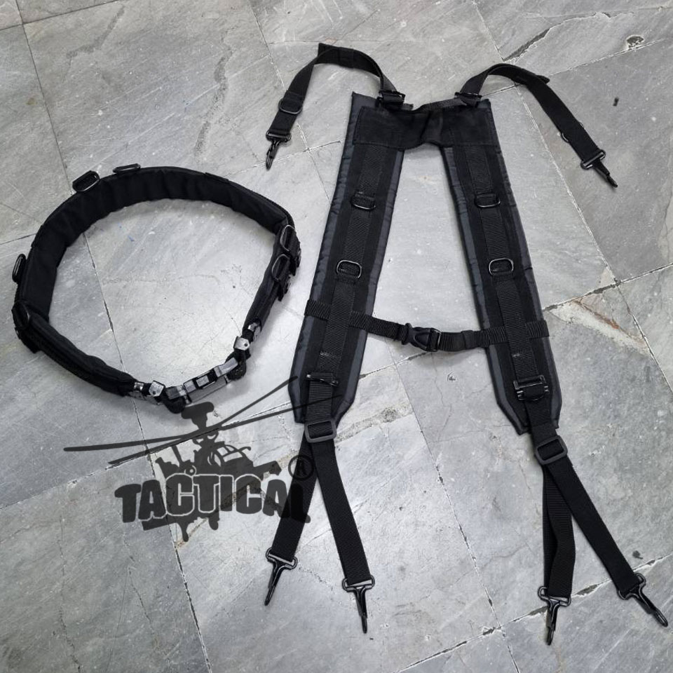 ชุดเข็มขัด + สายโยงบ่า แบบใหม่ (เหล็ก/ทองเหลือง) มีแยกขายเป็นชิ้น