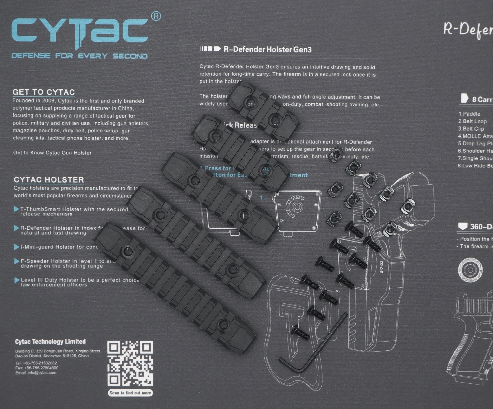 รางเสริม M-Lok Polymer (5 ชิ้น)