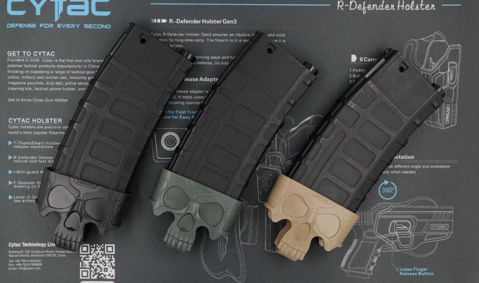 ยางดึงแม็กกาซีน ลายกะโหลก M4(M16)