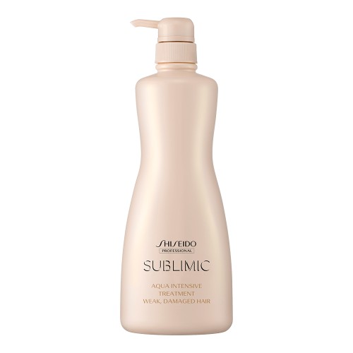 SHISEIDO SUBLIMIC Aqua Intensive Treatment (W) Weak 500ml สำหรับผมแห้งเสีย ขาดความชุ่มชื้น ผมทำเคมีซ้ำซ้อนหรือผมเส้นใหญ่